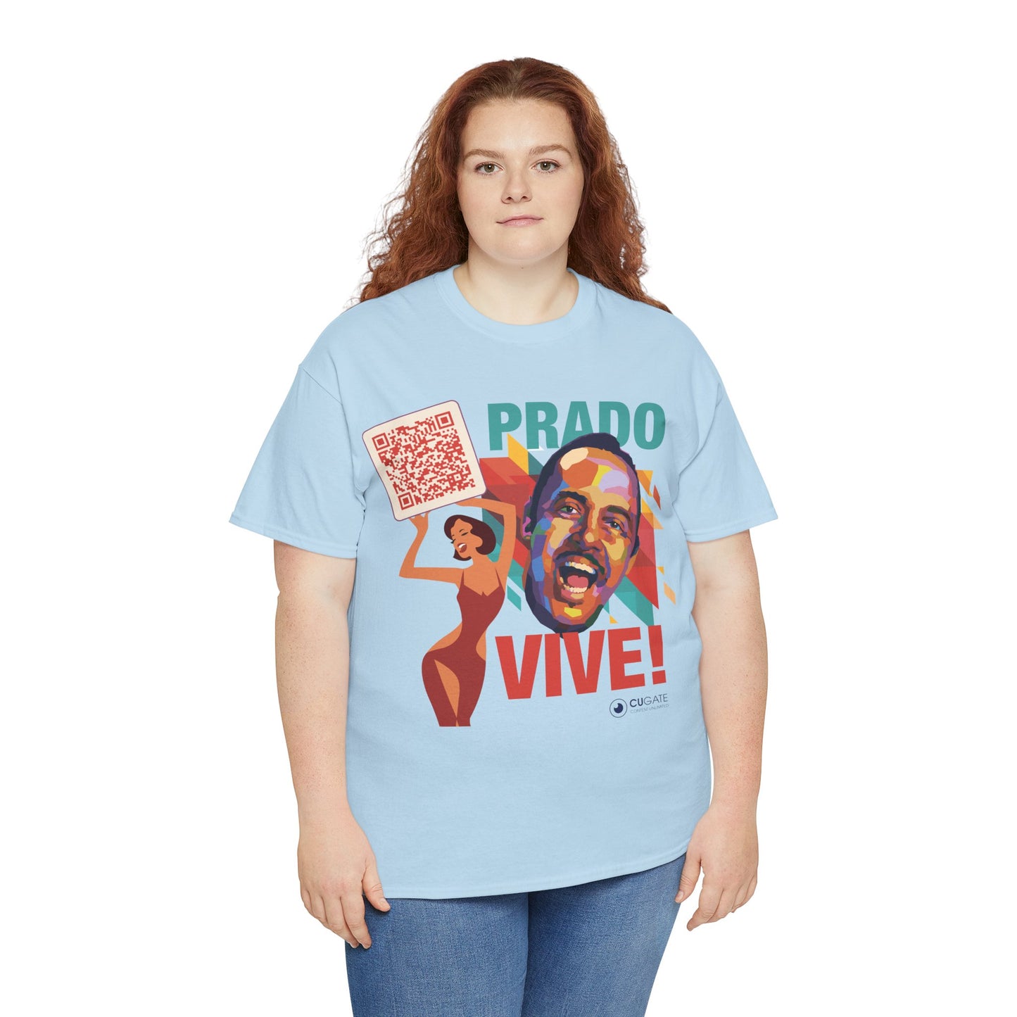 Prado Vive T-Shirt- Mambo T-Shirt, Latin Music T-Shirt (QR-Playlist Included), Playlist Tee