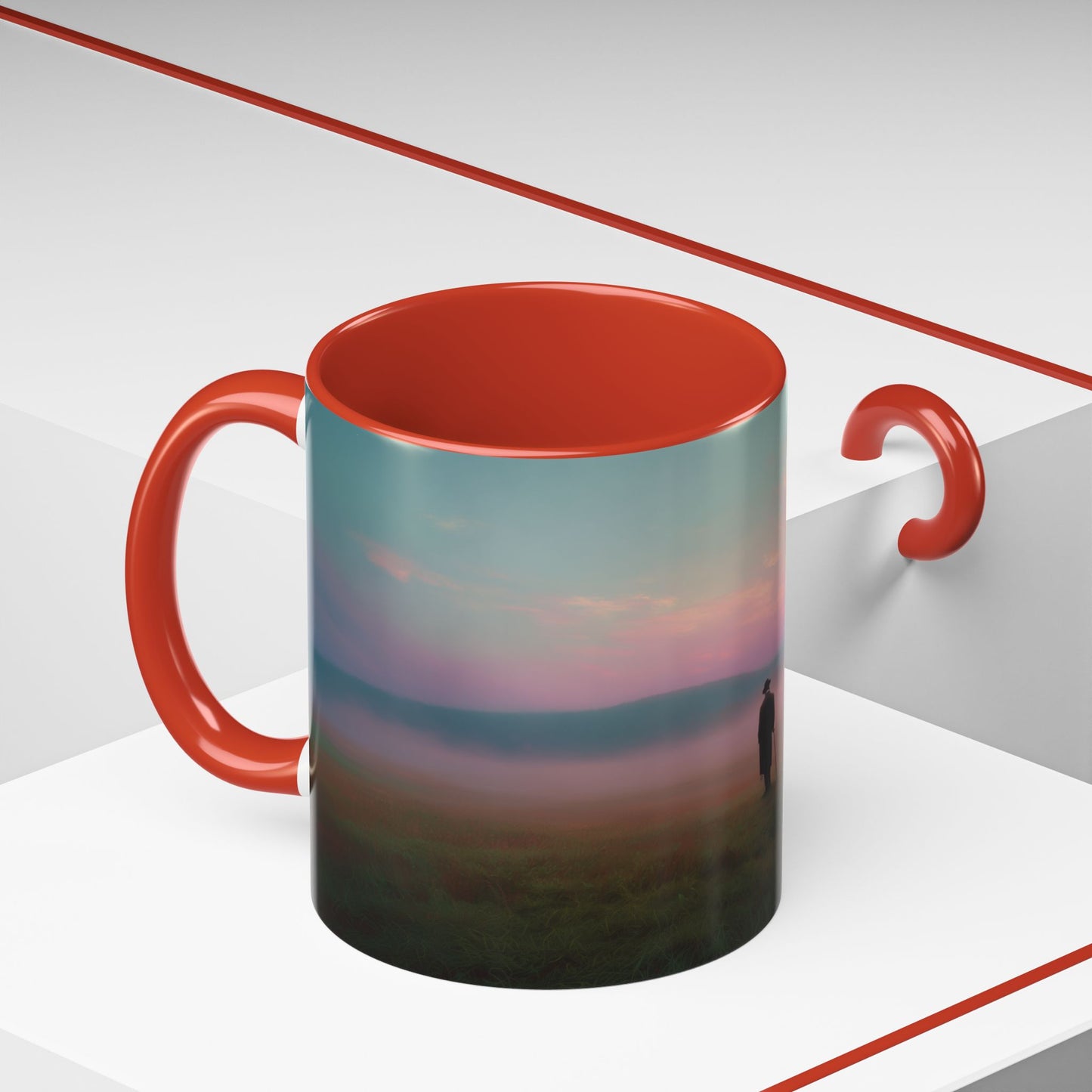 Classical Relaxation Mug (EU) - Calming Mug, Beethoven Inspired Mug, Self-Care Mug, Thoughtful Mug, Peaceful Scenery Mug