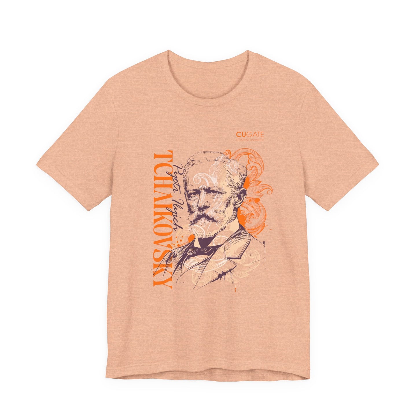 Tchaikovsky T-Shirt (Light): Classical Composer T-Shirt, Classical Music Shirt, Pyotr Ilyich Tchaikovsky Tribute Tee
