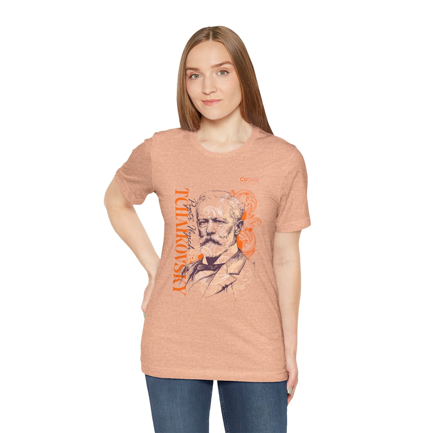 Tchaikovsky T-Shirt (Light): Classical Composer T-Shirt, Classical Music Shirt, Pyotr Ilyich Tchaikovsky Tribute Tee