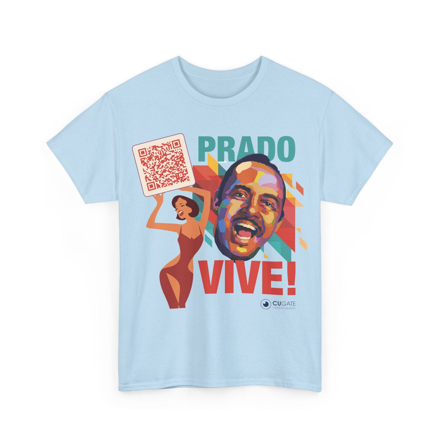 Prado Vive T-Shirt- Mambo T-Shirt, Latin Music T-Shirt (QR-Playlist Included), Playlist Tee