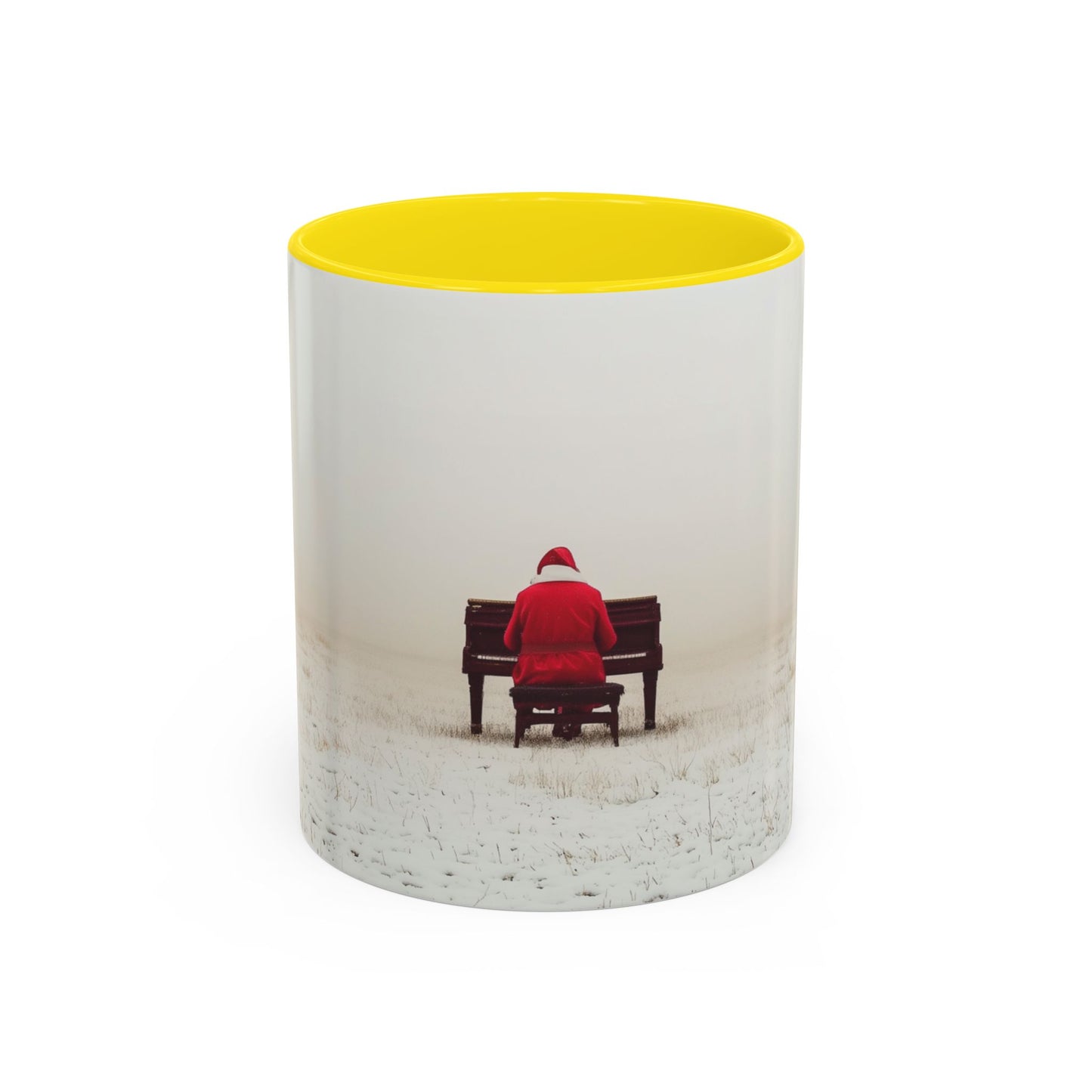 Mozart Christmas Mug (USA) - Santa Mug, Santa Playing Piano Mug, Holiday Mug, Christmas Mug, Winter Mug, Mozart Holiday Mug