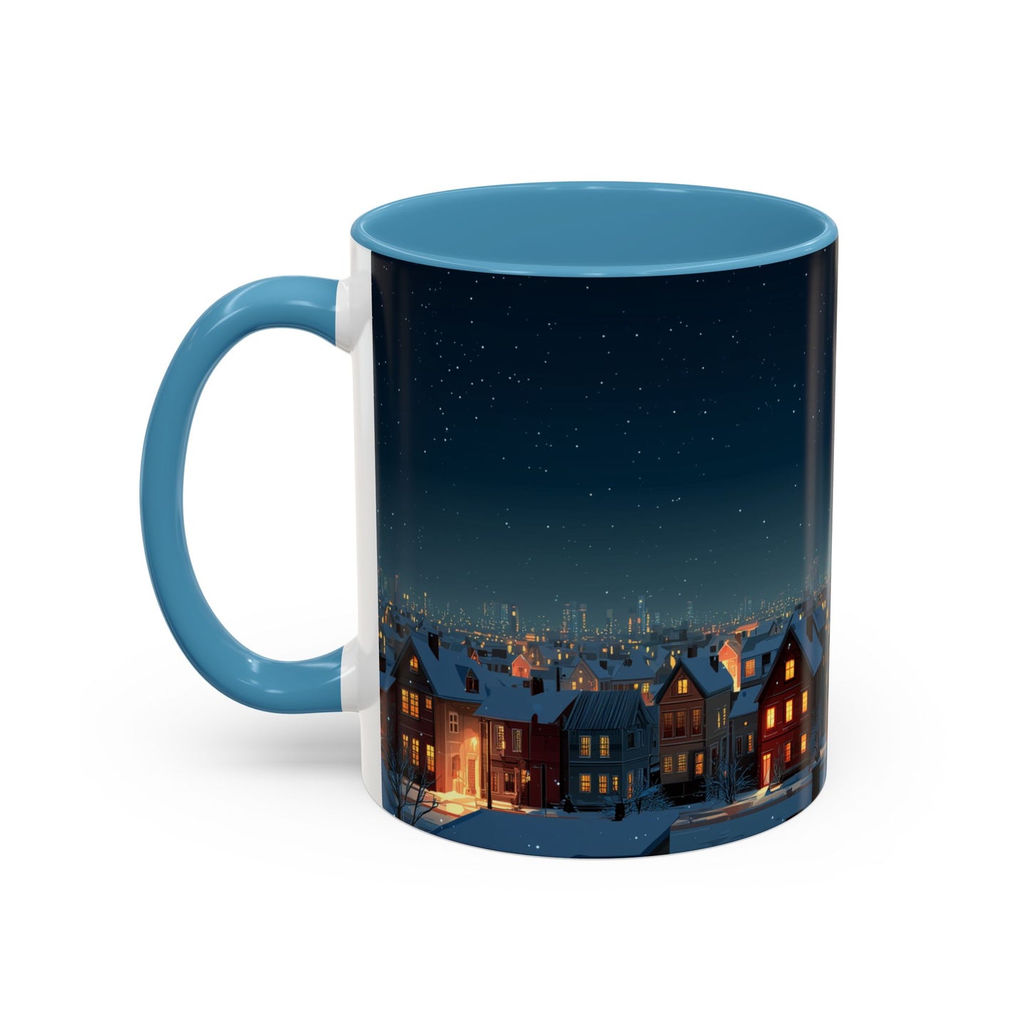 Happy New Year Mug (USA) - Classical Music Celebration Mug, Night Sky Mug, Starry Night Mug, New Year's Resolution Mug