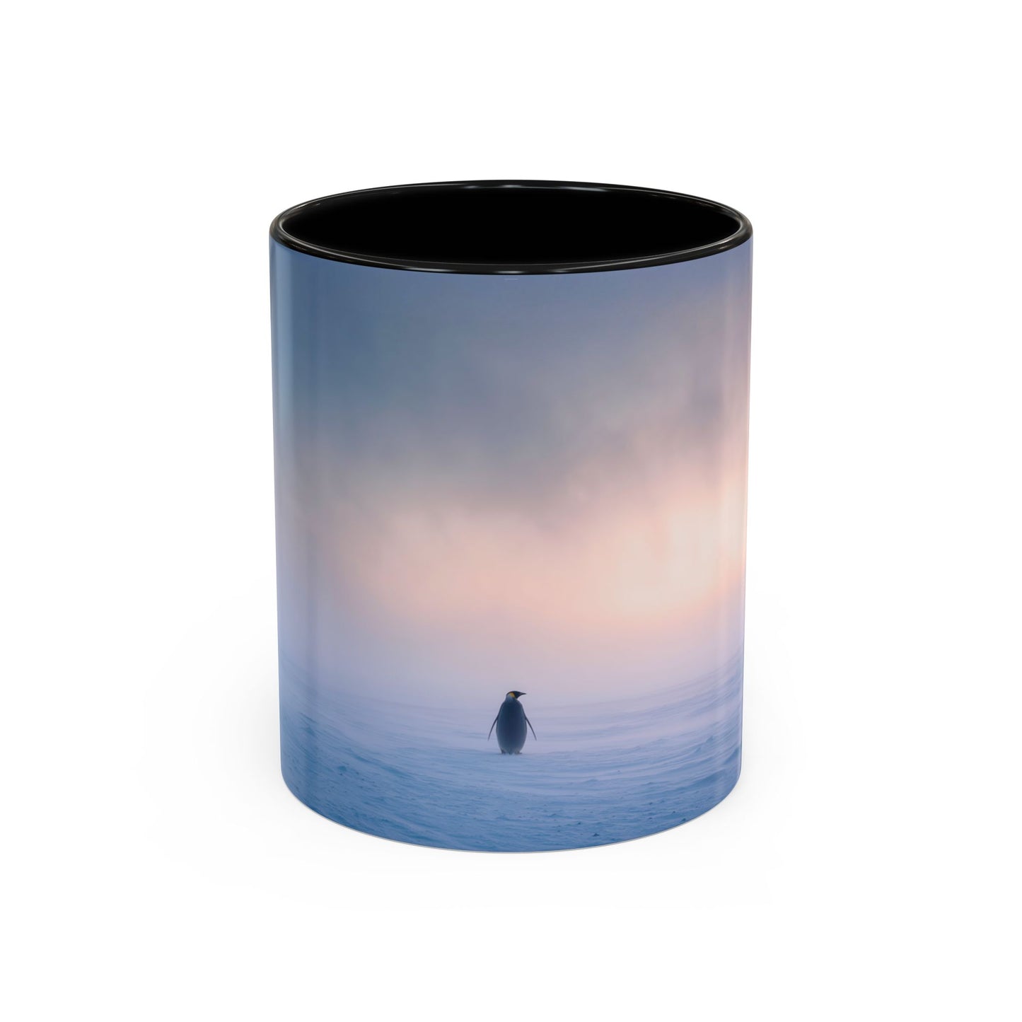 Music for the Lonely Mug (EU) - Calm Classical Music Mug, Pinguin Mug, Winter Mug, Snow Mug, Mozart Inspired Mug, Bach Inspired Mug