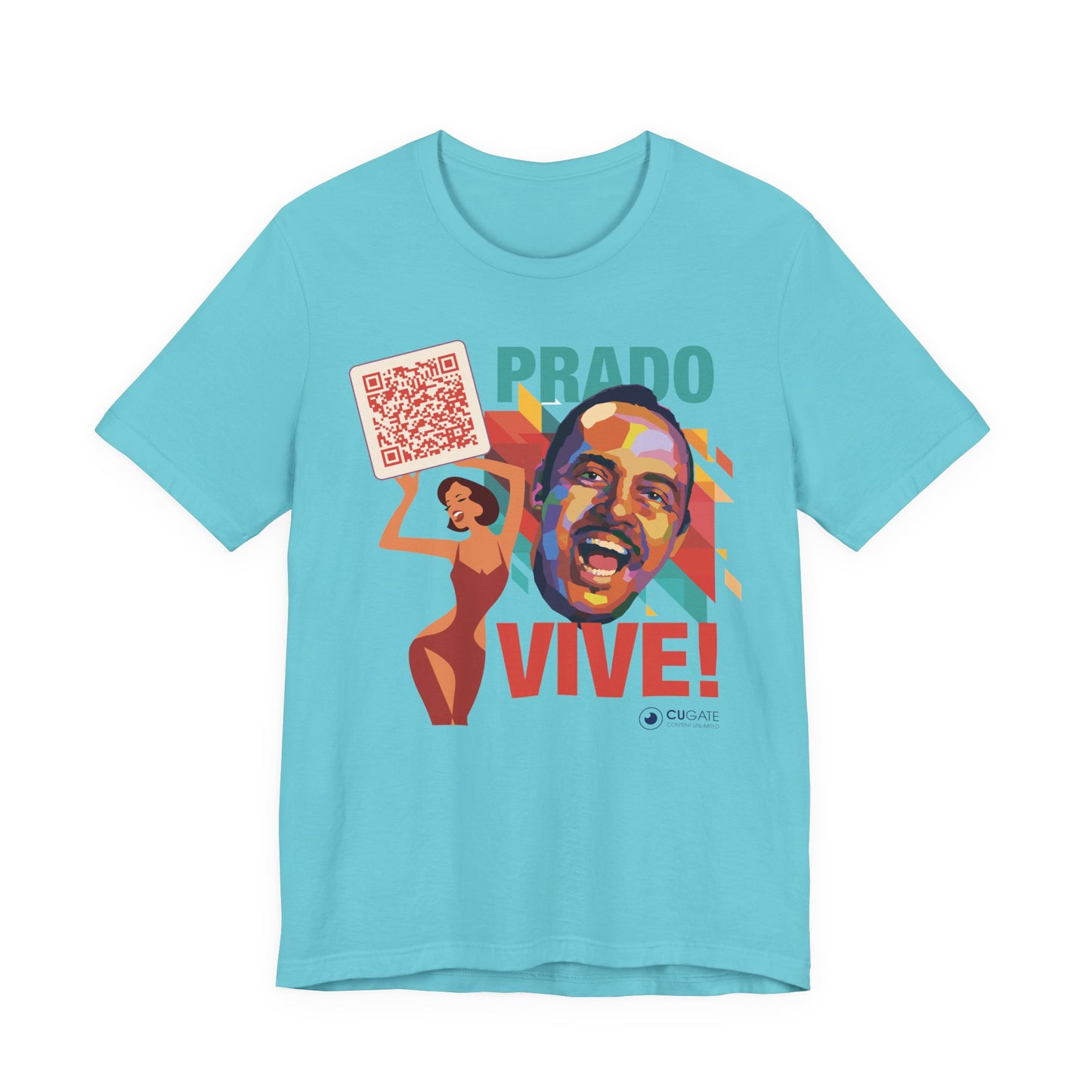 Prado Vive T-Shirt- Mambo T-Shirt, Latin Music T-Shirt (QR-Playlist Included), Playlist Tee