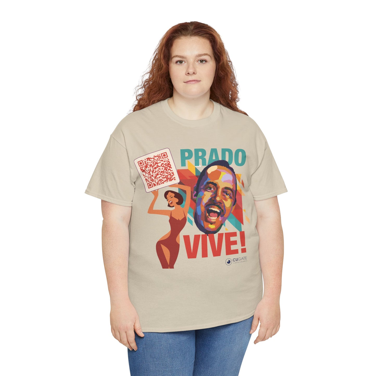 Prado Vive T-Shirt- Mambo T-Shirt, Latin Music T-Shirt (QR-Playlist Included), Playlist Tee