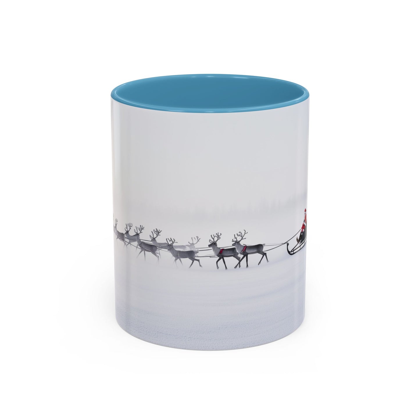 Christmas with Tchaikovsky Mug (USA)- Santa Sleigh Mug, Reindeer Mug, Santa Mug, Tchaikovsky Mug, Winter Mug, North Pole Mug