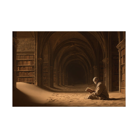 Without Words: Deep Focus - Classical Music for Thinking Poster, Peaceful Library Print, Nature Library Poster, Apocalyptic Library
