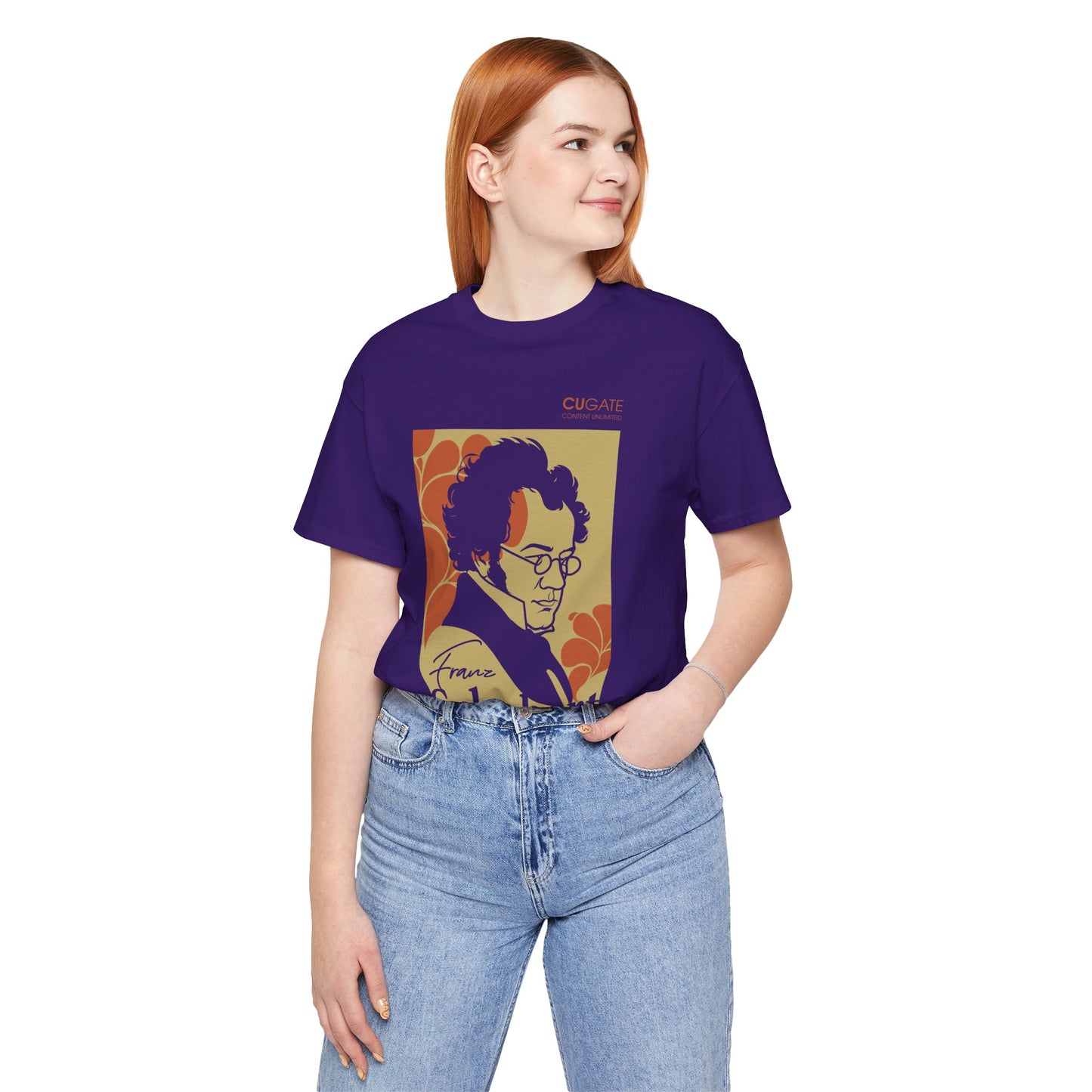 Schubert T-Shirt (Dark): Classical Composer T-Shirt, Classical Music Shirt, Franz Schubert Tribute Tee