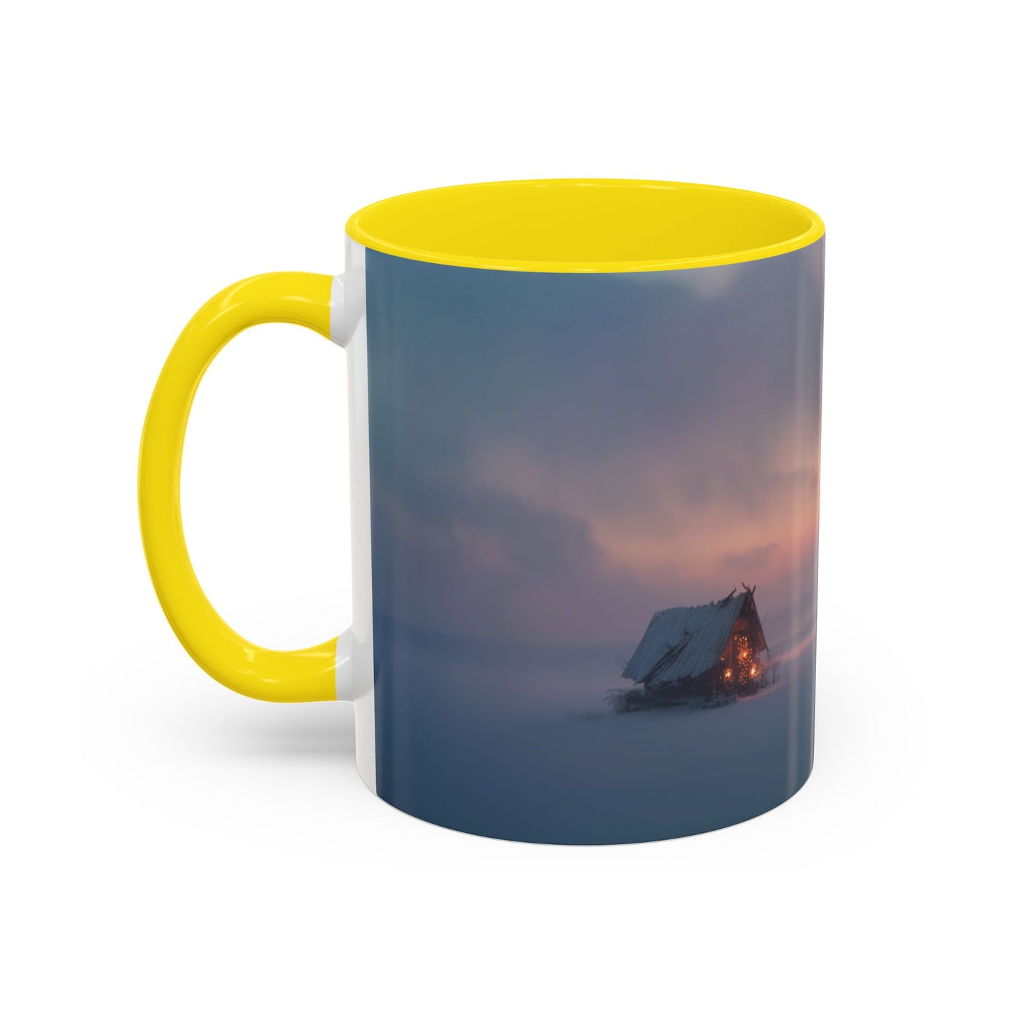 Classical December Mug (USA) - Winter Mug, Winter Sunrise Mug, Peaceful Landscape Mug, Holiday Decor Mug