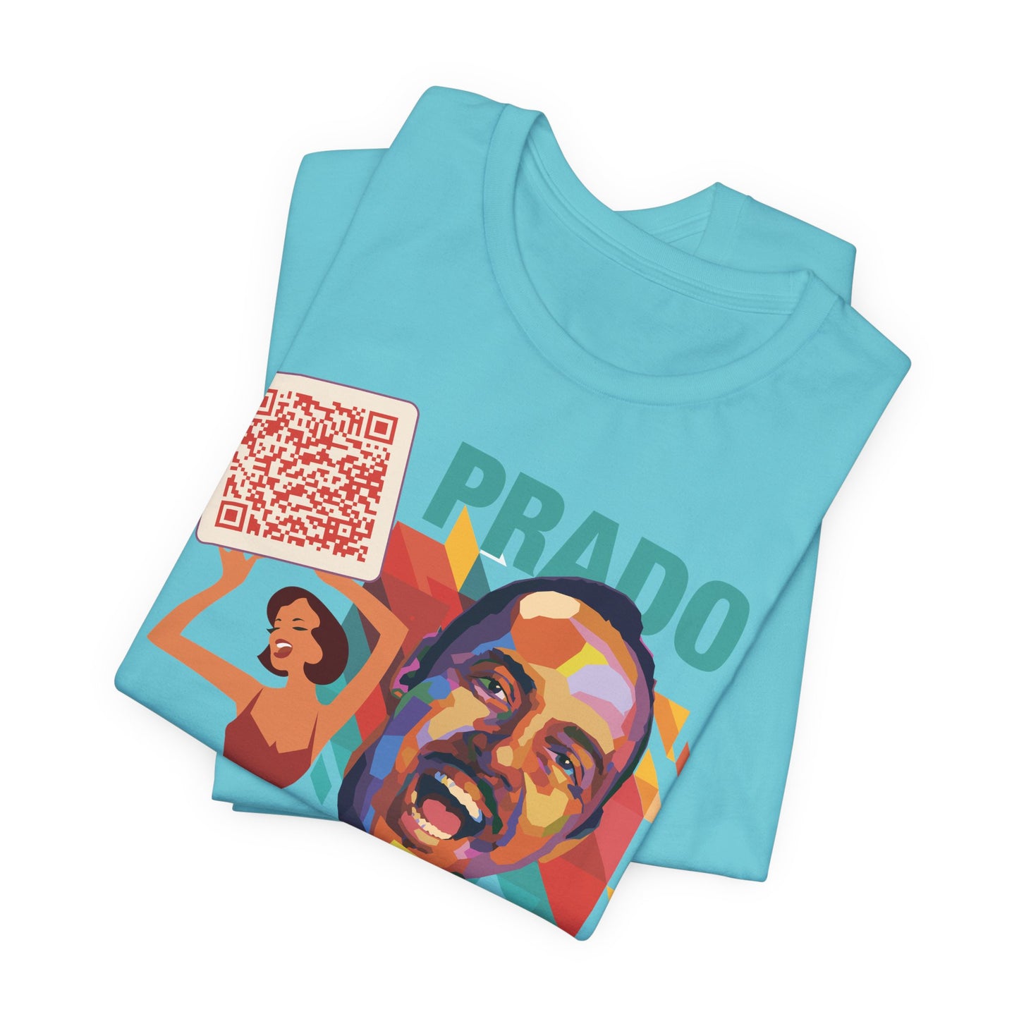 Prado Vive T-Shirt- Mambo T-Shirt, Latin Music T-Shirt (QR-Playlist Included), Playlist Tee
