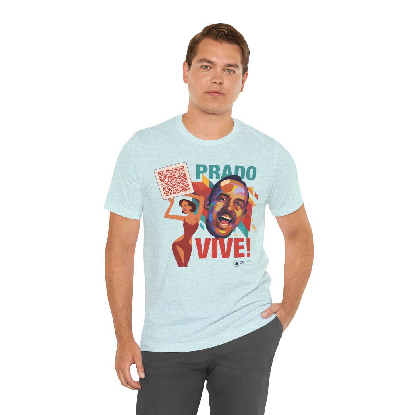 Prado Vive T-Shirt- Mambo T-Shirt, Latin Music T-Shirt (QR-Playlist Included), Playlist Tee