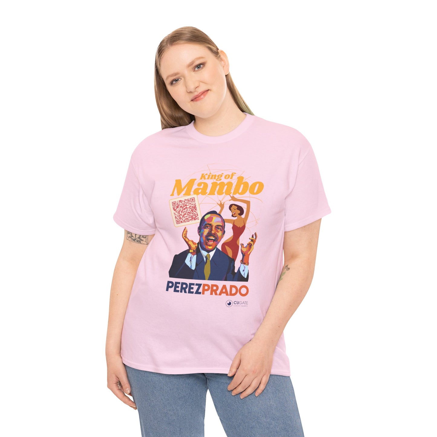 Mambo T-Shirt - Prado Vive T-Shirt, Latin Music T-Shirt (QR-Playlist Included), Latin Music Shirt, Perez Prado Tee
