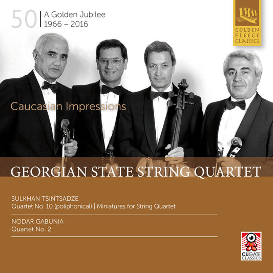 Sulkhan Tsintsadze: Quartet No.10 (Poliphonical) I Miniatures for String Quartet I Nodar Gabunia: Quartet No.2 by Georgian State String Quartet (CD)