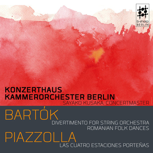 Bartok: Divertimento for String Orchestra, Sz. 113 I Romanian Folk Dances, SZ. 56 I Piazzolla: Las Cuatro Estaciones Porteñas by Konzerthaus Kammerorchester Berlin / Sayako Kusaka (CD)